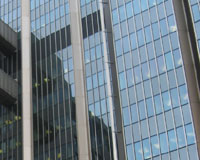 Fassade der Deutschen Rentenversicherung D&uuml;sseldorf, eloxiert